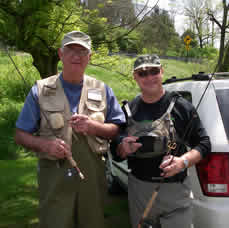 These guys had a good time fly fishing with Gene Macri